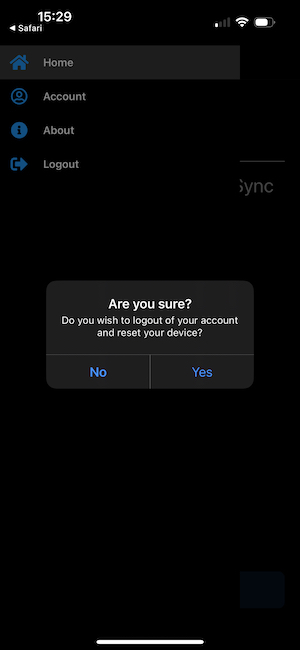 ThinkActive Sync Logout